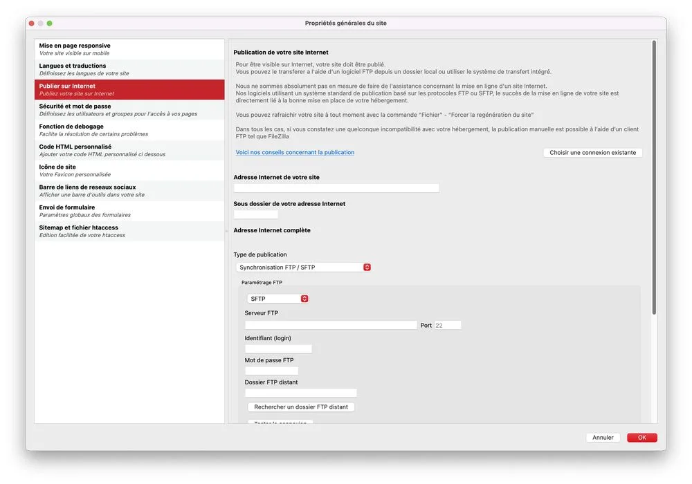 publication properties