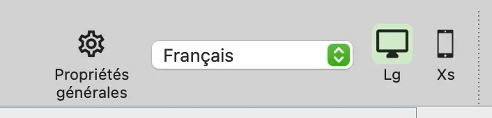 language selector