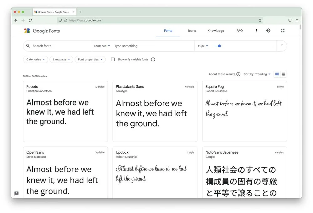 Google Fonts