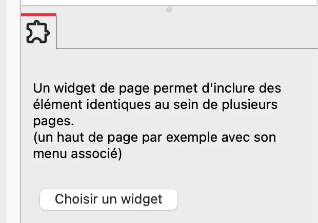 choose widget