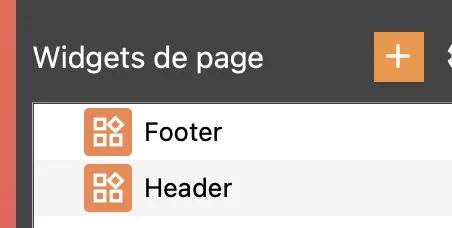 create new widget